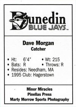 1996 Dunedin Blue Jays Update #NNO Dave Morgan Back