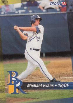 1995 Choice Wilmington Blue Rocks #NNO Michael Evans Front