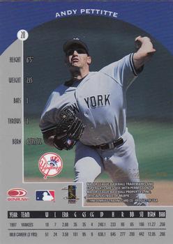 1998 Donruss Collections Preferred #578 Andy Pettitte Back