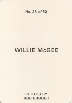 1986 Broder (unlicensed) #23 Willie McGee Back