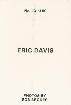 1986 Broder (unlicensed) #43 Eric Davis Back