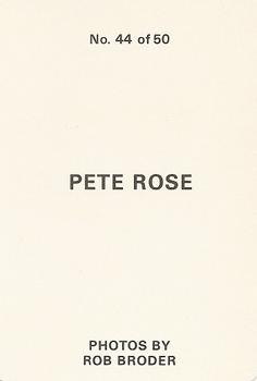 1986 Broder (unlicensed) #44 Pete Rose Back