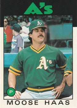 1986 Topps Traded #44T Moose Haas Front