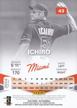 2015 Panini Elite #43 Ichiro Back