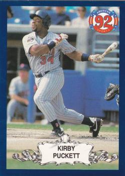 1992 American Sports Monthly (unlicensed) #NNO Kirby Puckett Front