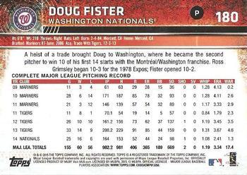 2015 Topps Opening Day - Purple #180 Doug Fister Back