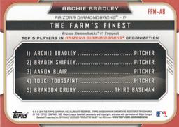2015 Bowman - The Farm's Finest Minis #FFM-AB Archie Bradley Back