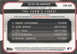 2015 Bowman - The Farm's Finest Minis #FFM-ALB Alex Blandino Back