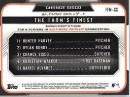 2015 Bowman - The Farm's Finest Minis #FFM-CS Chance Sisco Back