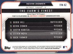 2015 Bowman - The Farm's Finest Minis #FFM-KZ Kevin Ziomek Back