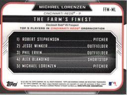 2015 Bowman - The Farm's Finest Minis #FFM-ML Michael Lorenzen Back