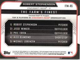 2015 Bowman - The Farm's Finest Minis #FFM-RS Robert Stephenson Back
