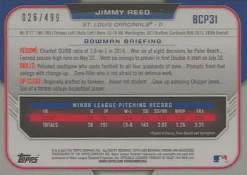 2015 Bowman - Chrome Prospects Refractors #BCP31 Jimmy Reed Back