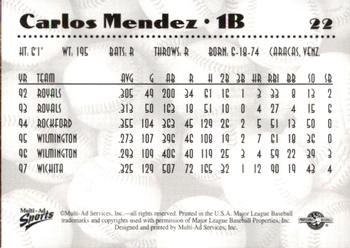 1997 Multi-Ad AA All-Stars #22 Carlos Mendez Back