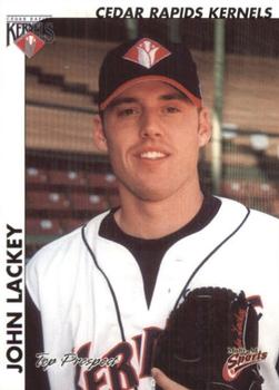 2000 Multi-Ad Midwest League Top Prospects (Numbered) #6 John Lackey Front