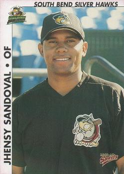 2000 Multi-Ad South Bend Silver Hawks #19 Jhensy Sandoval Front
