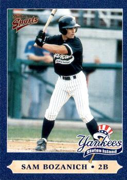 2000 Multi-Ad Staten Island Yankees #5 Sam Bozanich Front