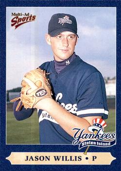 2000 Multi-Ad Staten Island Yankees #28 Jason Willis Front