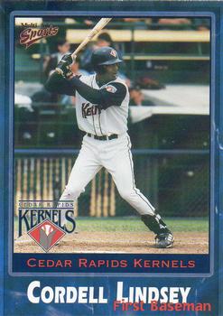 2001 Multi-Ad Cedar Rapids Kernels #14 Cordell Lindsey Front