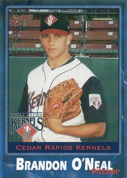 2001 Multi-Ad Cedar Rapids Kernels #17 Brandon O'Neal Front