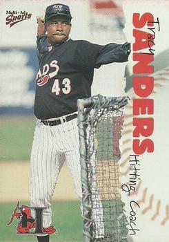 2001 Multi-Ad Hickory Crawdads Update #3 Tracy Sanders Front
