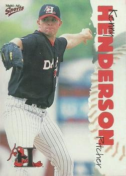 2001 Multi-Ad Hickory Crawdads Update #20 Kenny Henderson Front