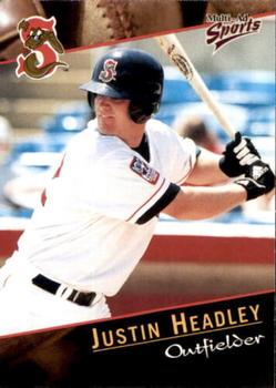 2001 Multi-Ad Sarasota Red Sox #14 Justin Headley Front