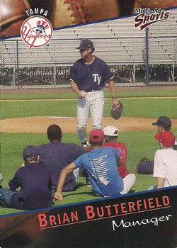 2001 Multi-Ad Tampa Yankees #1 Brian Butterfield Front