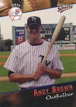 2001 Multi-Ad Tampa Yankees #8 Andy Brown Front