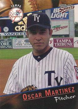 2001 Multi-Ad Tampa Yankees #18 Oscar Martinez Front