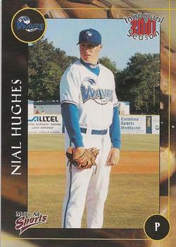 2001 Multi-Ad Wilmington Waves #12 Nial Hughes Front