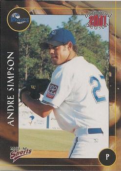 2001 Multi-Ad Wilmington Waves #22 Andre Simpson Front