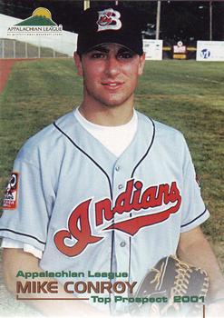 2001 Grandstand Appalachian League Top Prospects Update #NNO Mike Conroy Front