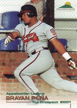 2001 Grandstand Appalachian League Top Prospects Update #NNO Brayan Pena Front