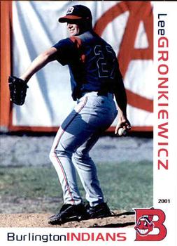 2001 Grandstand Burlington Indians #27 Lee Gronkiewicz Front