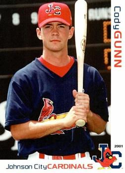 2001 Grandstand Johnson City Cardinals #NNO Cody Gunn Front