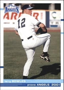 2001 Grandstand Provo Angels #12 Larry Bowles Front