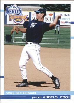 2001 Grandstand Provo Angels #17 Casey Kotchman Front