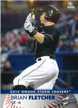 2014 Brandt Omaha Storm Chasers #10 Brian Fletcher Front