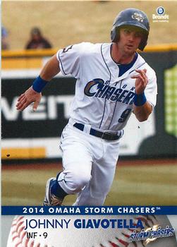 2014 Brandt Omaha Storm Chasers #11 Johnny Giavotella Front