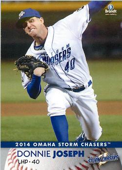 2014 Brandt Omaha Storm Chasers #12 Donnie Joseph Front