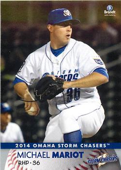 2014 Brandt Omaha Storm Chasers #15 Michael Mariot Front