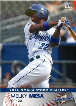2014 Brandt Omaha Storm Chasers #17 Melky Mesa Front