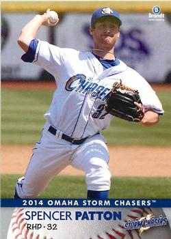2014 Brandt Omaha Storm Chasers #20 Spencer Patton Front