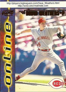 1998 Pacific Online - Red #206 David Weathers Front