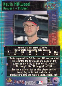 1998 Pacific Online - Web Cards #69 Kevin Millwood Back