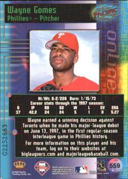 1998 Pacific Online - Web Cards #559 Wayne Gomes Back