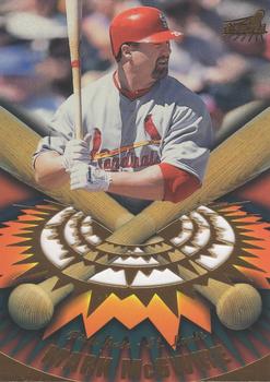 1998 Pacific Aurora - On Deck Laser Cuts #13 Mark McGwire Front