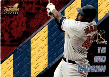 1998 Pacific Aurora - Pennant Fever Red #42 Mo Vaughn Front