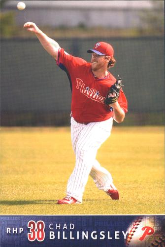 2015 Philadelphia Phillies Photocards #NNO Chad Billingsley Front